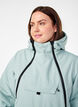 Funksjonell skianorakk med hette, Grønn, Model image number 5