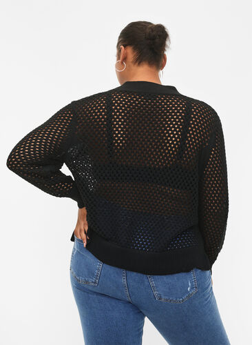 Genser med mønster, Black, Model image number 1