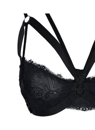 Bøyle-BH med string, Black, Packshot image number 2