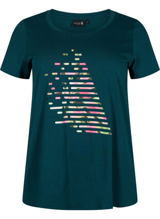 T-skjorte til trening med trykk, Ponderosa Pine w. A, Packshot image number 0