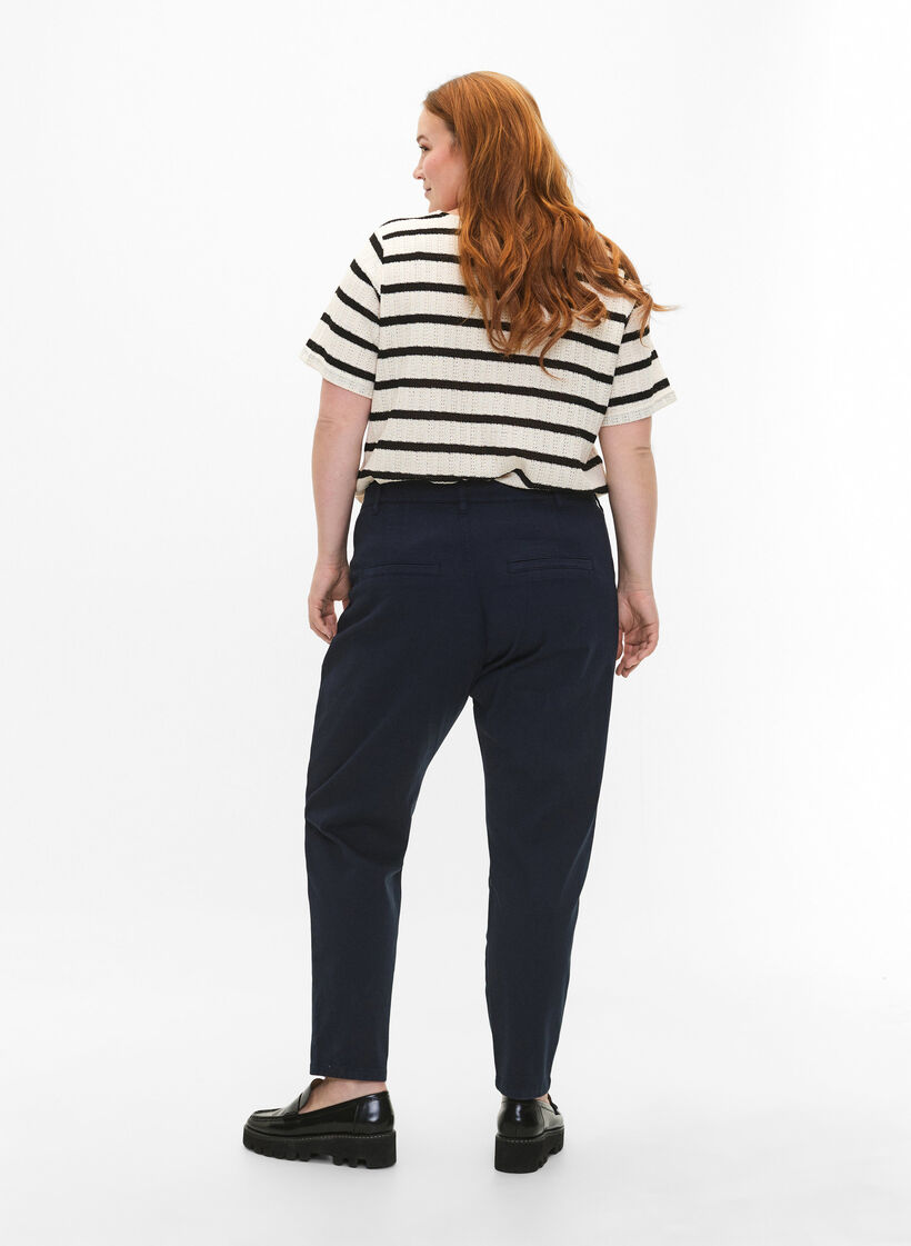 Chinos i bomull, Navy Blazer, Model image number 1