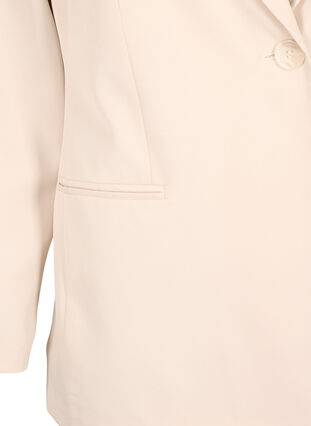 FLASH - Enkel blazer med knapp, Pumice Stone, Packshot image number 3