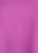 Bluse med korte ermer og rund hals, Lilla, Packshot image number 2