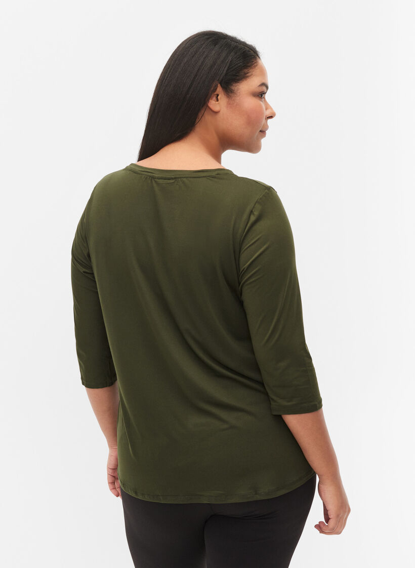 Treningsgenser med 3/4-ermer, Forest Night, Model