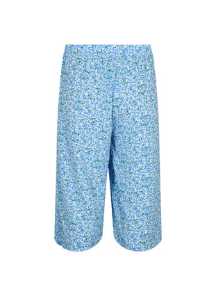 Culottebukser med mønster, Blue Small Flower, Packshot image number 1