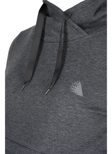 Genser til gravide med ammefunksjon, Dark Grey Melange, Packshot image number 2