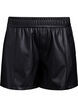 Loose fit imitert skinnshorts med elastisk linning, Svart, Packshot image number 0