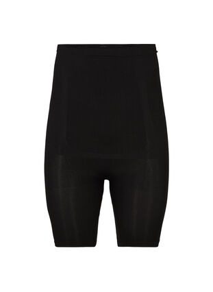Shapewear shorts med høyt liv, Black, Packshot image number 0