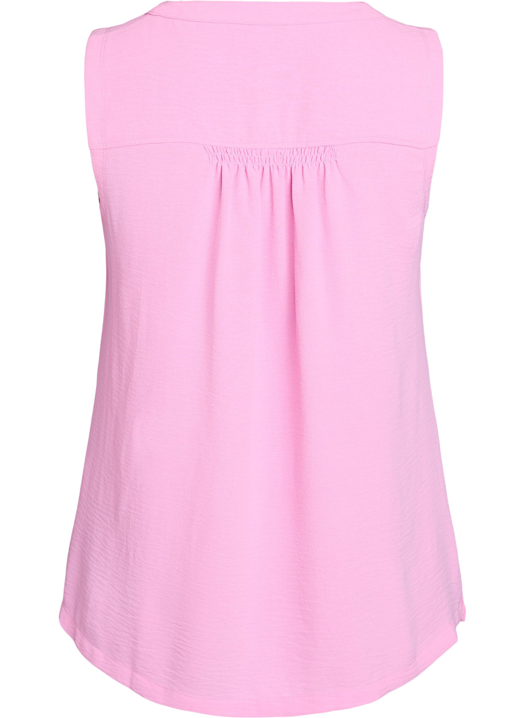 ZizziErmel&oslash;s overdel med rynkedetaljer, Rosa, Packshot image number 1