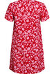 Kort A-linje kjole med blomstertrykk, R&oslash;d, Packshot image number 1