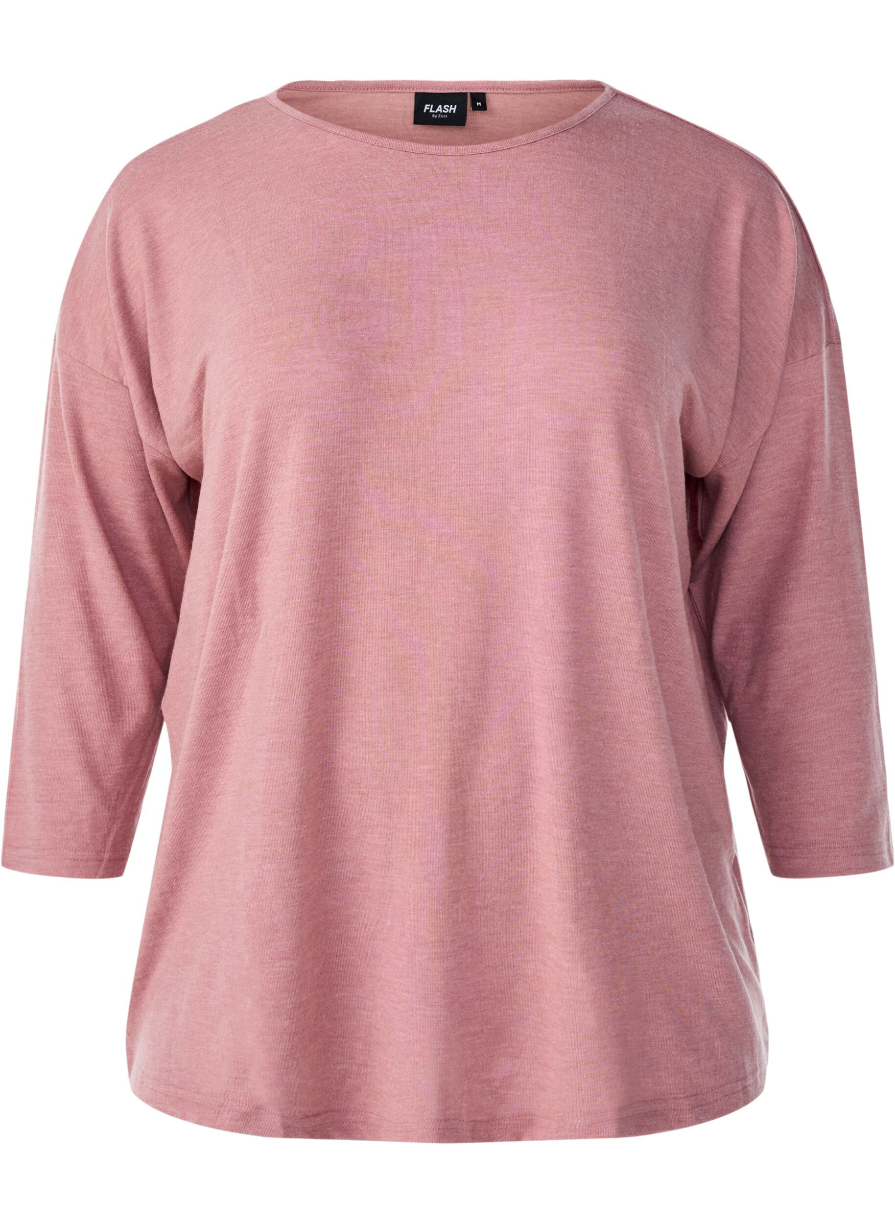 FLASH - Jersey bluse med 3/4 ermer
