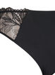 Mikrofiberstring med blonde, Svart, Packshot image number 2