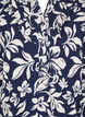 3/4-ermet bomullsbluse med trykk, Naval Academy Flower, Packshot image number 2