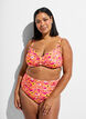 Bikinioverdel med b&oslash;yle og m&oslash;nster, Orange, Model image number 1