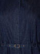 Denimkjole med belte og 3/4-ermer, Bl&aring;, Packshot image number 2