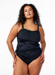 Tankini med avtagbare skåler og justerbare sider, Svart, Model image number 0