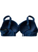Bikinitopp med bøyler og drapering, Blå, Packshot image number 4
