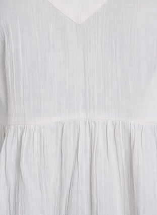 Zizzi Strandkjole i bomull med smale stropper, Vanilje, Packshot image number 2