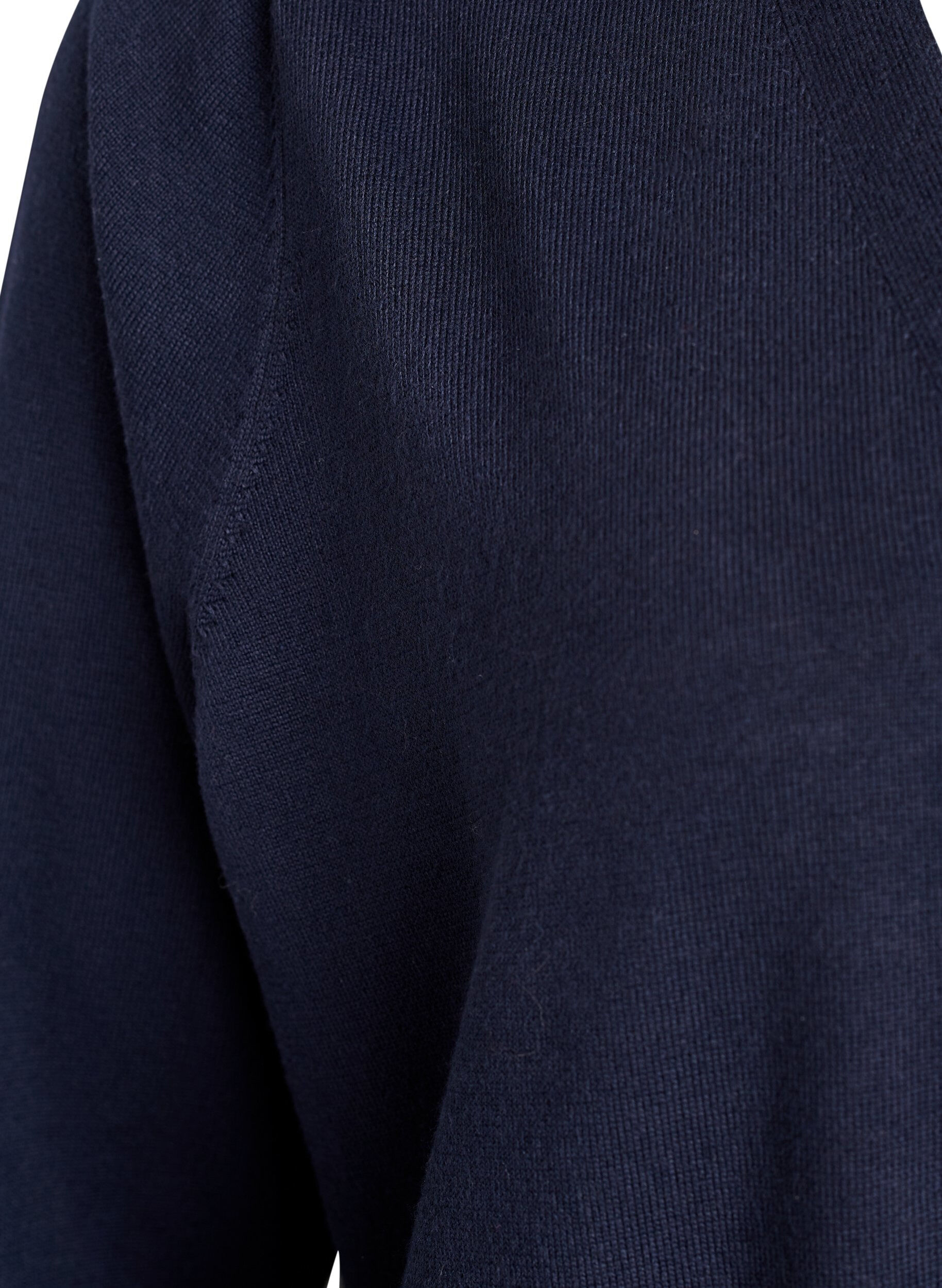 ZizziLang, &aring;pen cardigan med lommer, Bl&aring;, Packshot image number 3