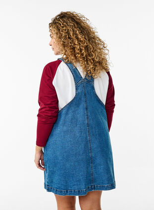 Zizzi Selekjole i denim, Blå, Model image number 2