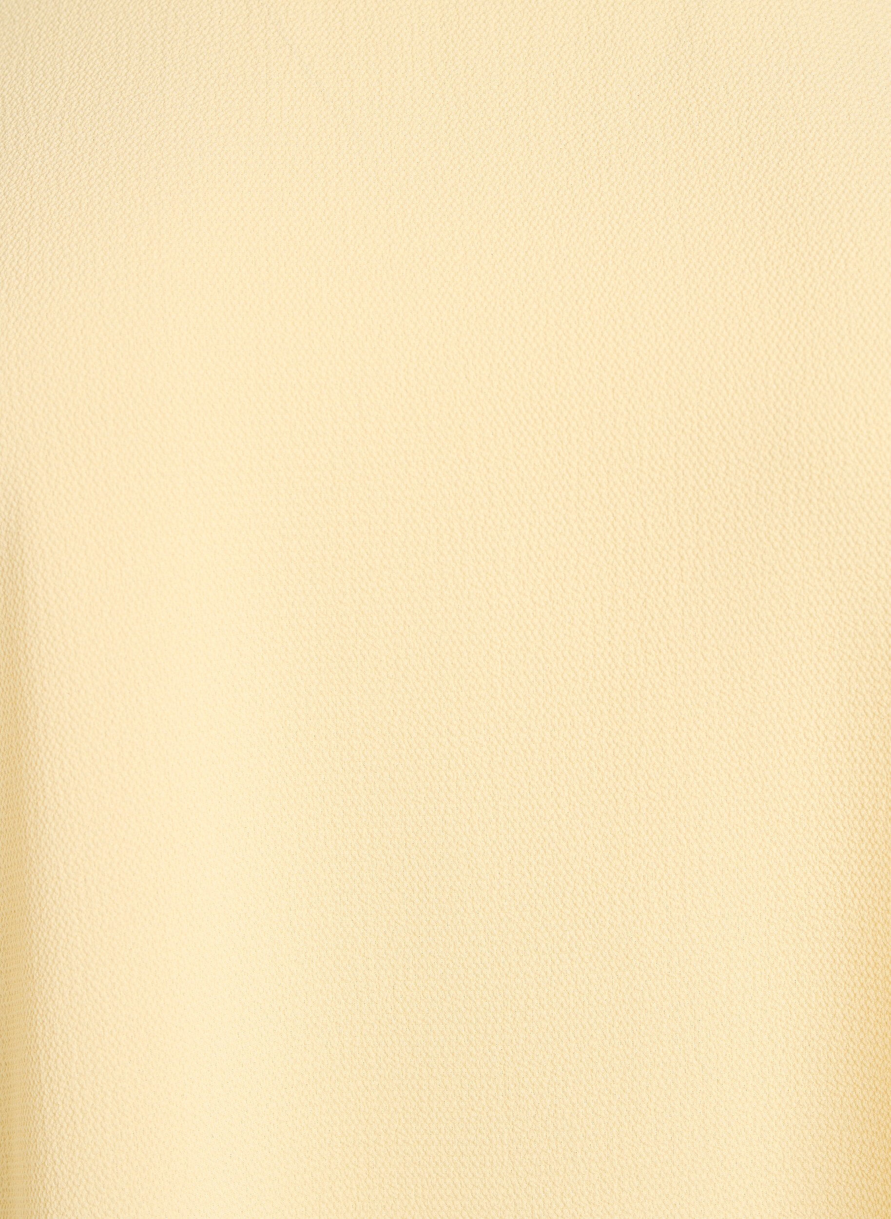 Zizzi Bluse med korte ermer og rund hals, Gul, Packshot image number 2