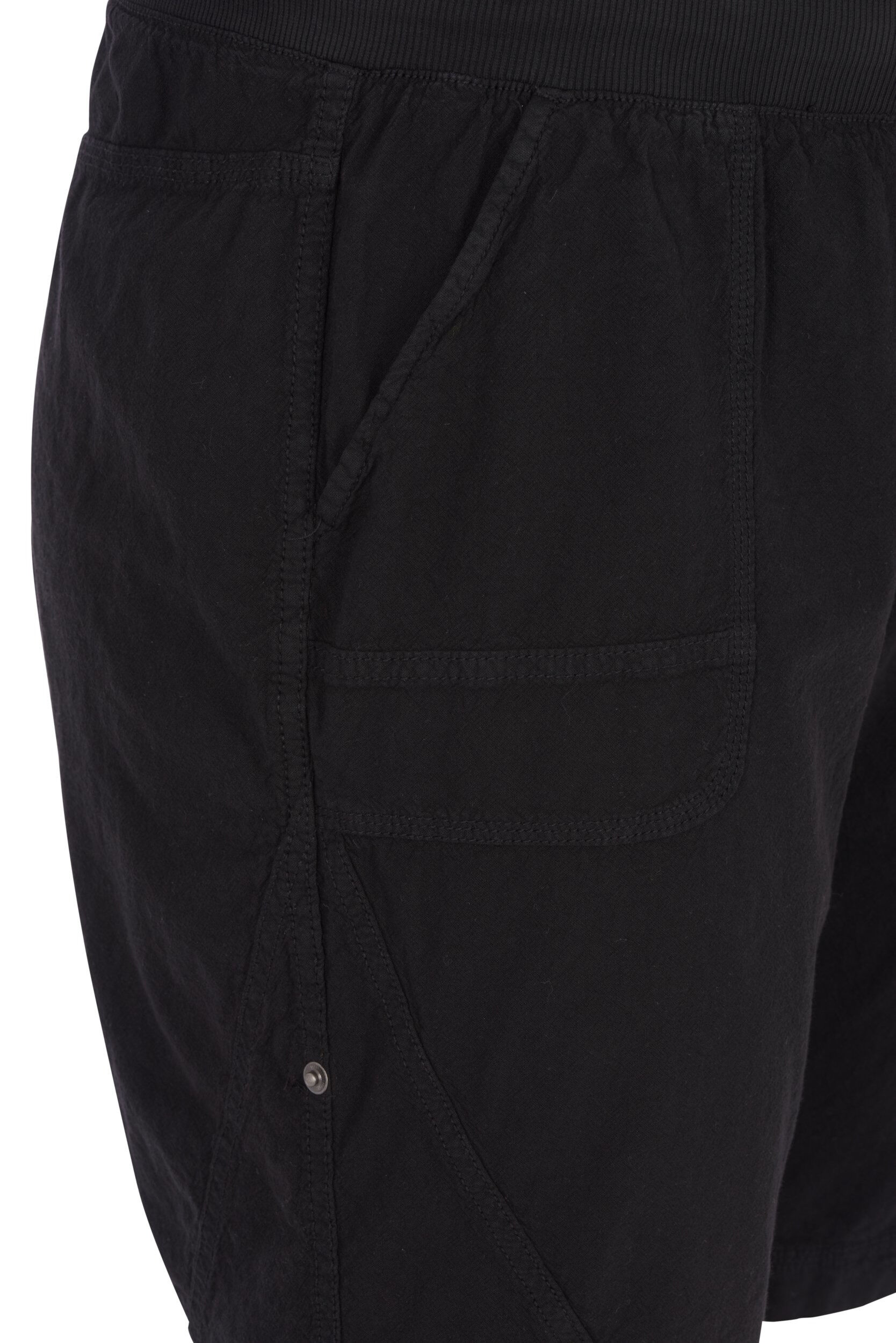 ZizziL&oslash;s shorts av bomull med lommer, Svart, Packshot image number 2