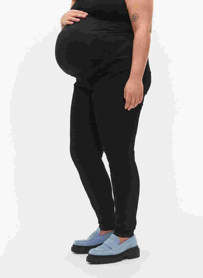 Jeggings til gravide med baklommer, Black, Model image number 2