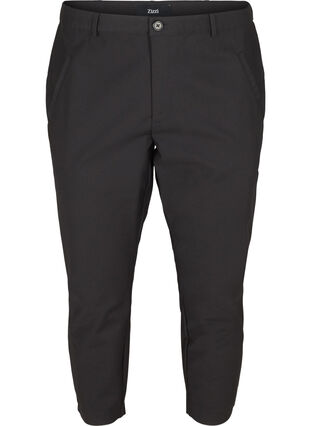 Klassiske bukser med ankellengde, Black, Packshot image number 0