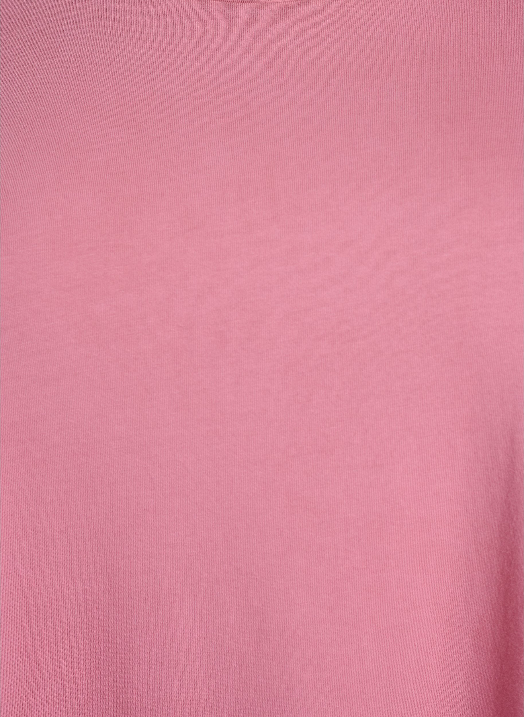 Zizzi Kort A-formet kjole med vasket look, Rosa, Packshot image number 2