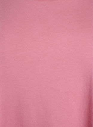 Zizzi Kort A-formet kjole med vasket look, Rosa, Packshot image number 2