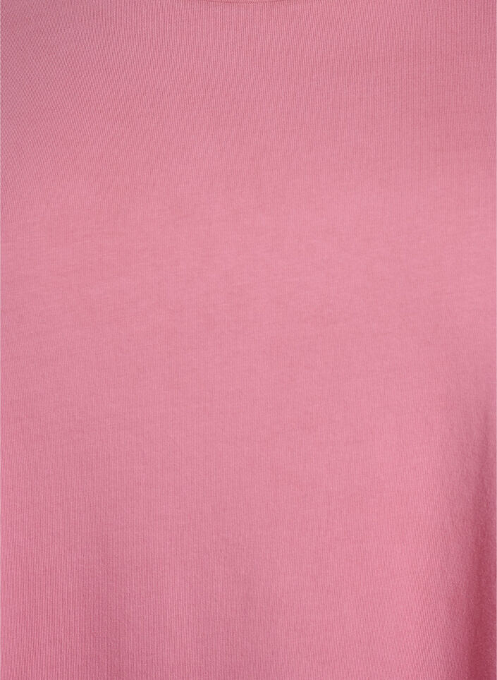 Kort A-formet kjole med vasket look, Rosa, Packshot image number 2