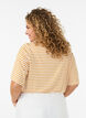 T-skjorte med TENCEL&trade; Lyocell og striper, Gul, Model image number 2