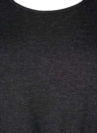 Zizzi Kort jerseykjole med knytebelte, Grå, Packshot image number 2