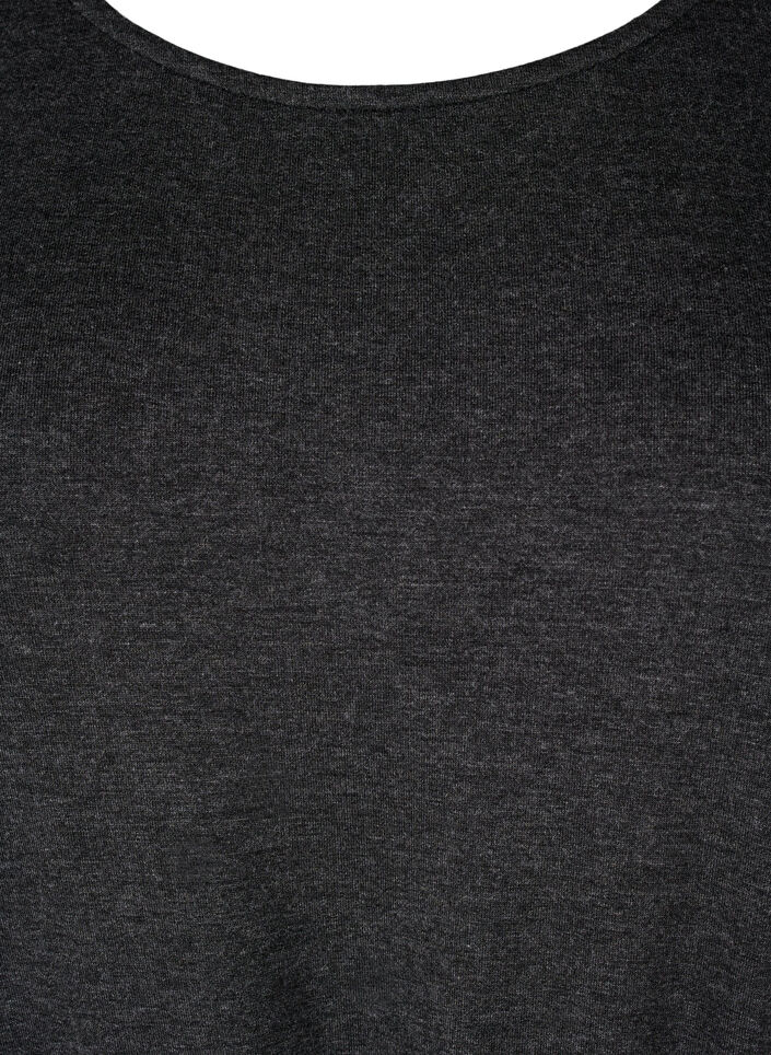 Kort jerseykjole med knytebelte, Grå, Packshot image number 2