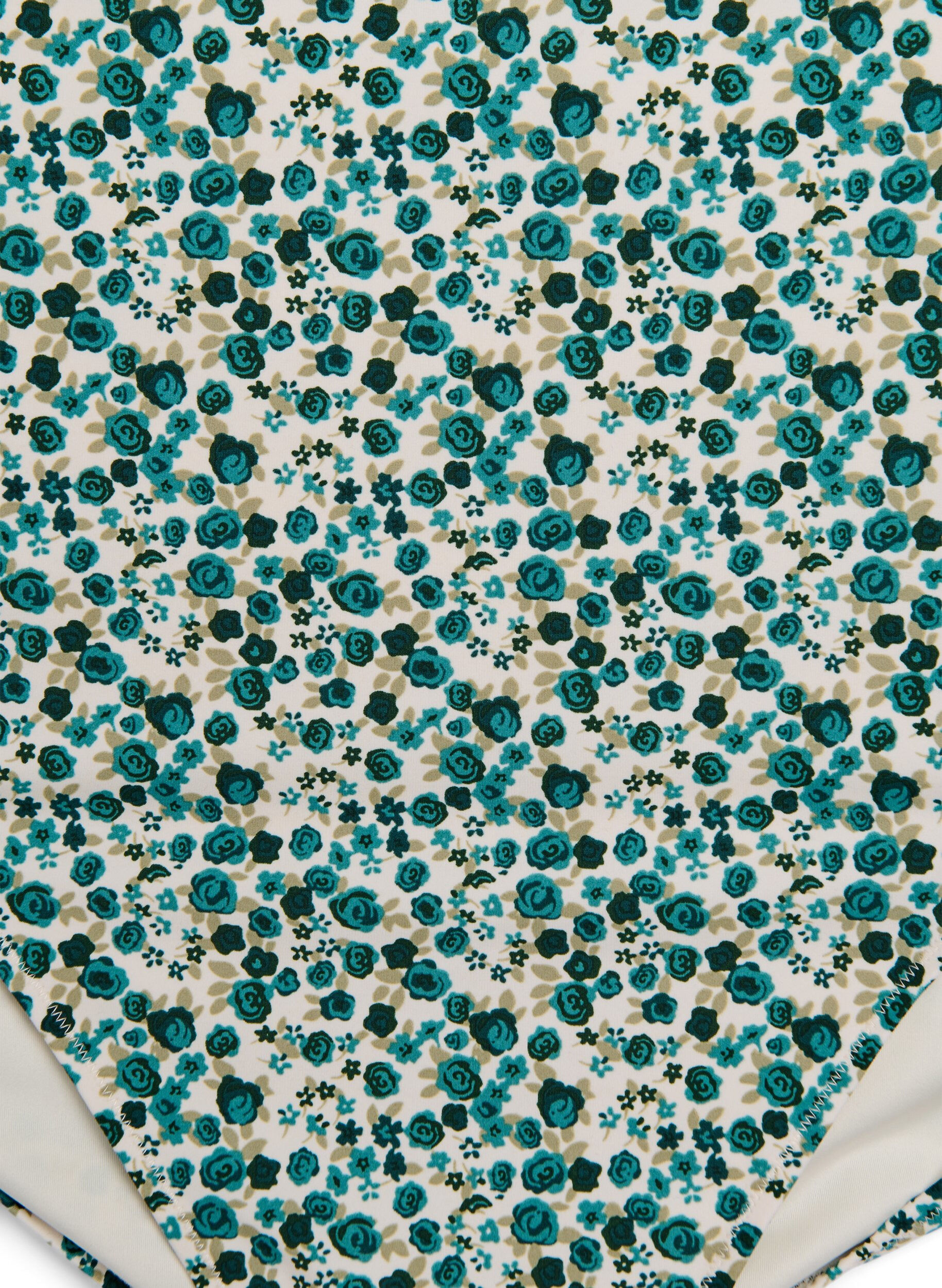 Zizzi Bikinitruse med ekstra h&oslash;yt liv og blomsterm&oslash;nster, Gr&oslash;nn, Packshot image number 2