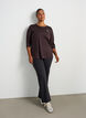 Treningsgenser med 3/4-ermer, Brown, Model image number 1
