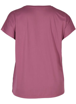 Ensfarget T-skjorte til trening, Grape Nectar , Packshot image number 1
