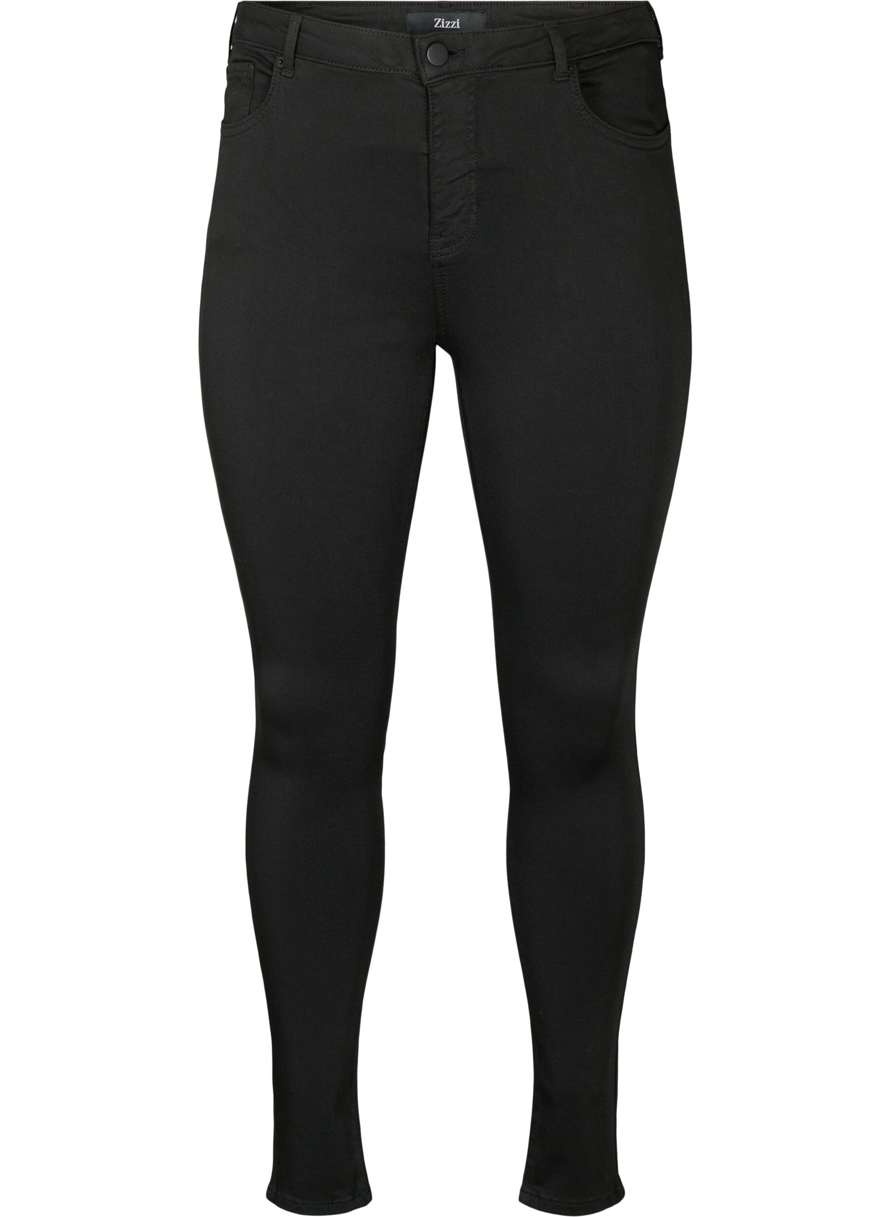 Stay black jeans med h&oslash;y midje