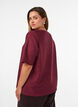 Bluse med tekstur og glitter, R&oslash;d, Model image number 2