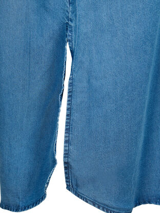 Kortermet skjortekjole i lyocell (TENCEL™), Medium Blue Denim, Packshot image number 3
