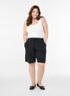 L&oslash;s shorts av bomull med lommer, Svart, Model image number 1