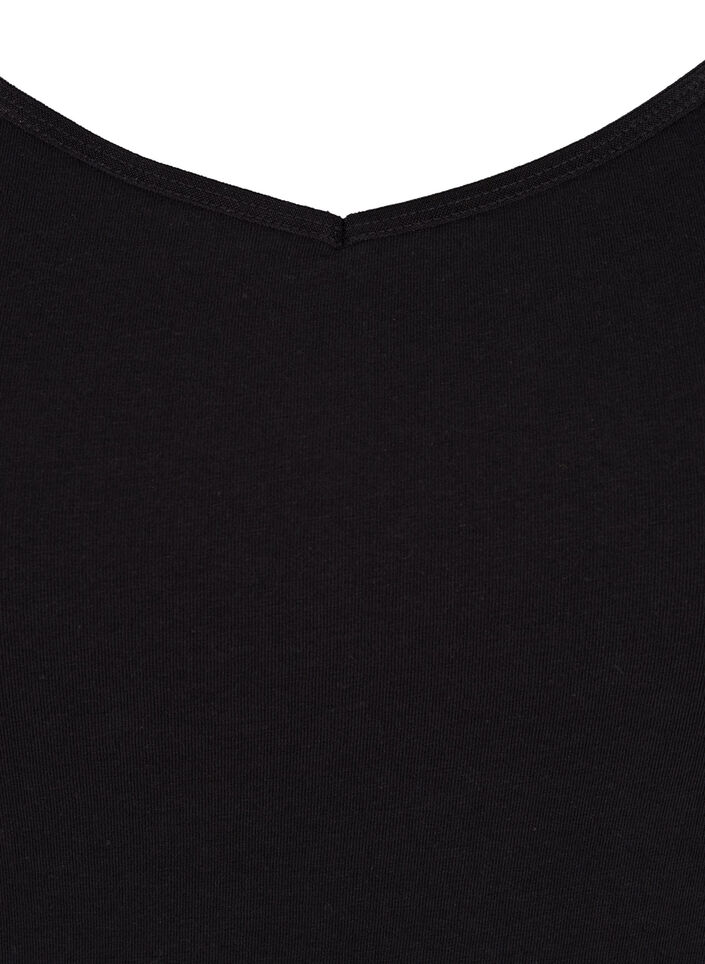 Lang basis topp, Black, Packshot image number 2