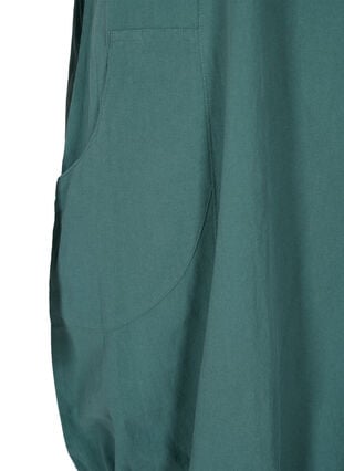 Zizzi Kortermet bomullskjole, Grønn, Packshot image number 3