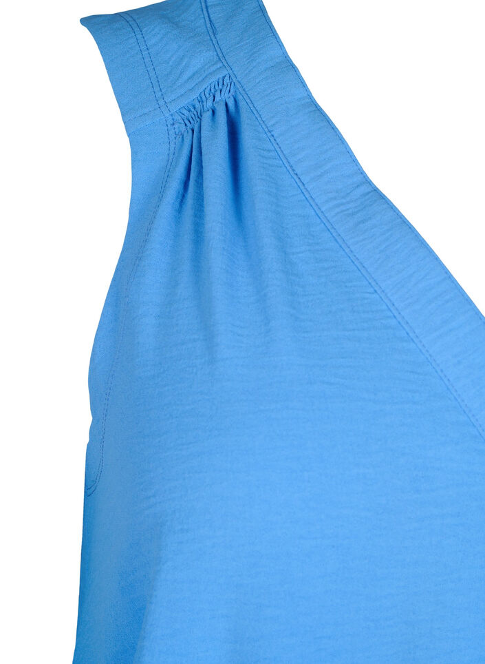 Ermel&oslash;s overdel med rynkedetaljer, Bl&aring;, Packshot image number 3