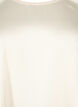 Bluse i sateng med halvlange ermer, Champagne, Packshot image number 2