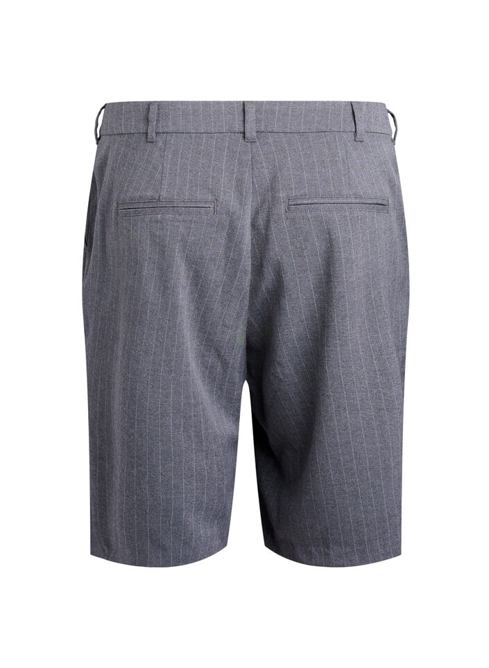 Pinstripe Bermuda-shorts med Loose fit, Gr&aring;, Packshot image number 1