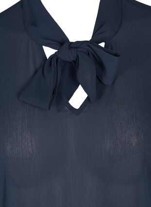 Langermet tunika med knytedetaljer, Navy Blazer, Packshot image number 2
