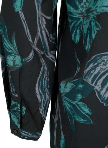 FLASH - bluse med lange ermer og trykk, Black Scarab Flower, Packshot image number 3