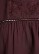 Bluse med broderi og hullbrodert kant, M&oslash;rk Bordeaux, Packshot image number 2