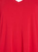 Midiskjørt T-skjortekjole med V-hals, Rød, Packshot image number 2